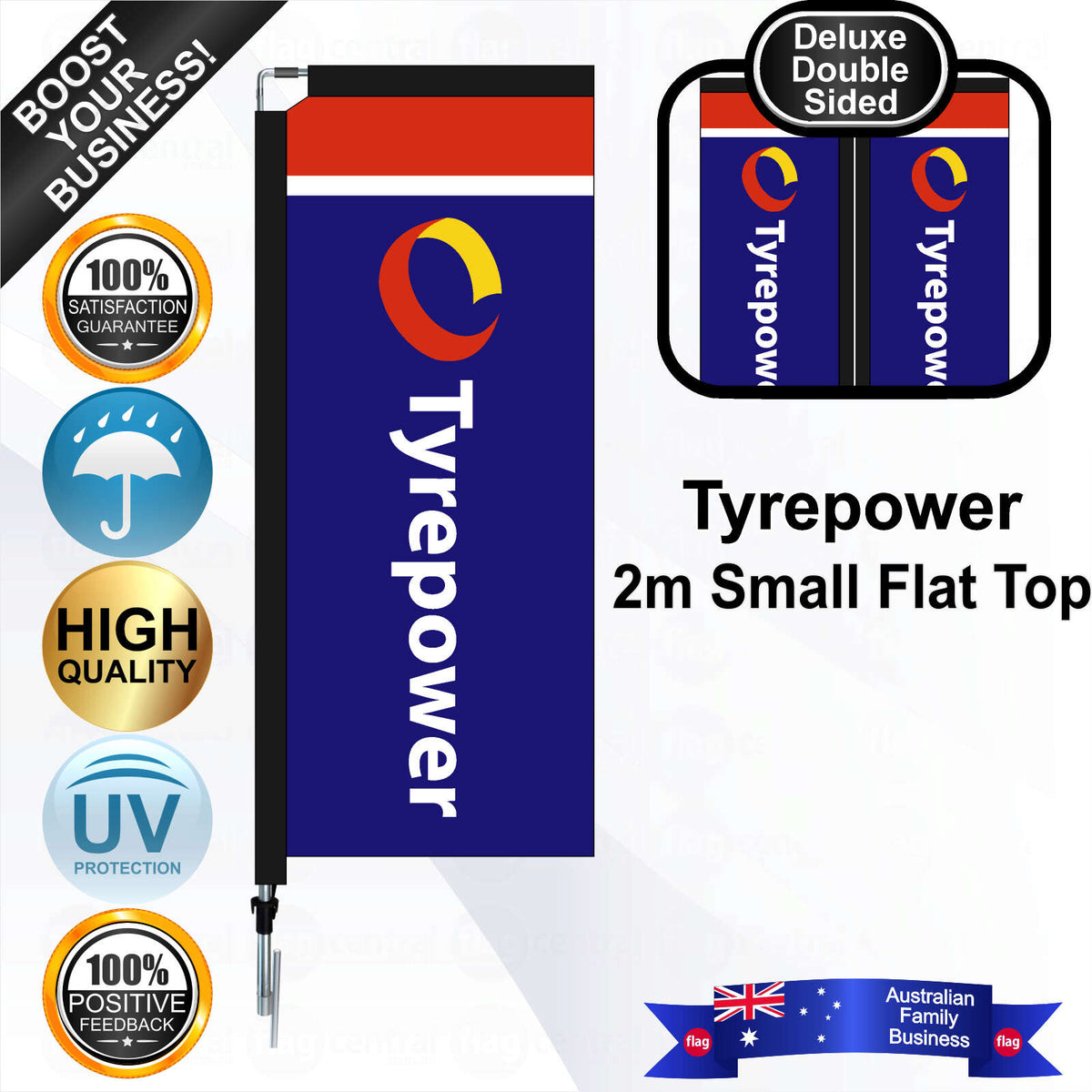 Tyrepower Flat Top Flag - Bundle