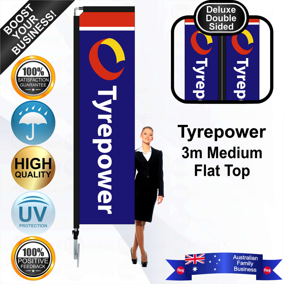 Tyrepower Flat Top Flag - Bundle