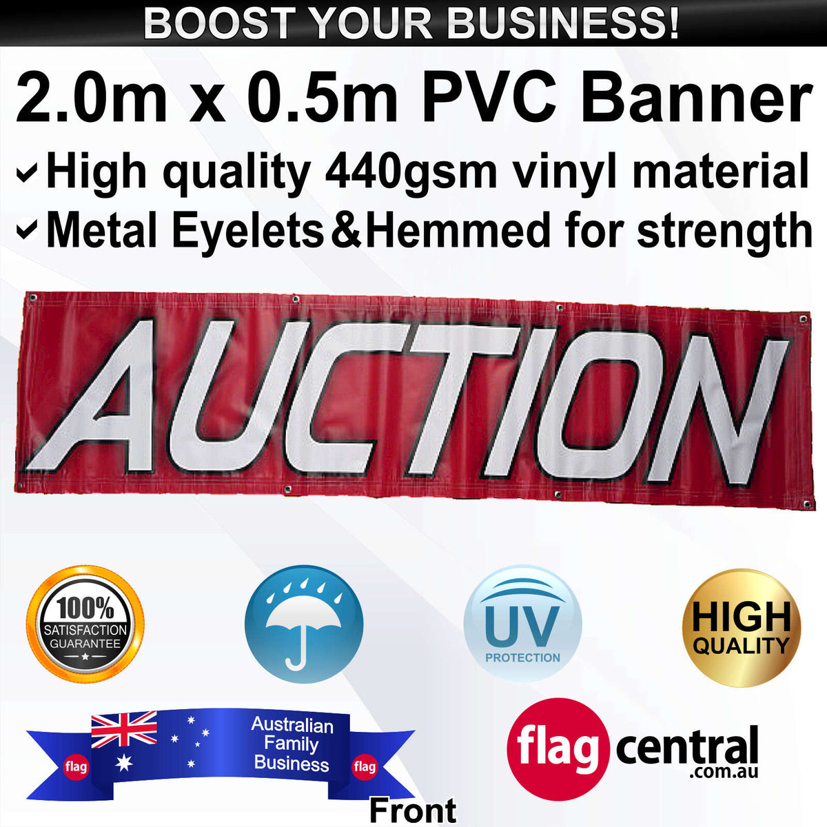 AUCTION Banner - Front
