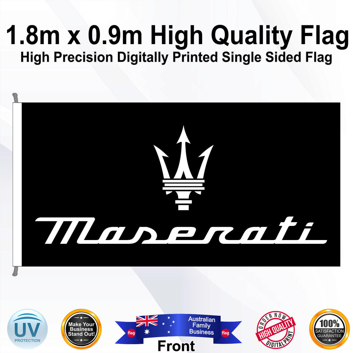 MASERATI Rectangle Flag - Front