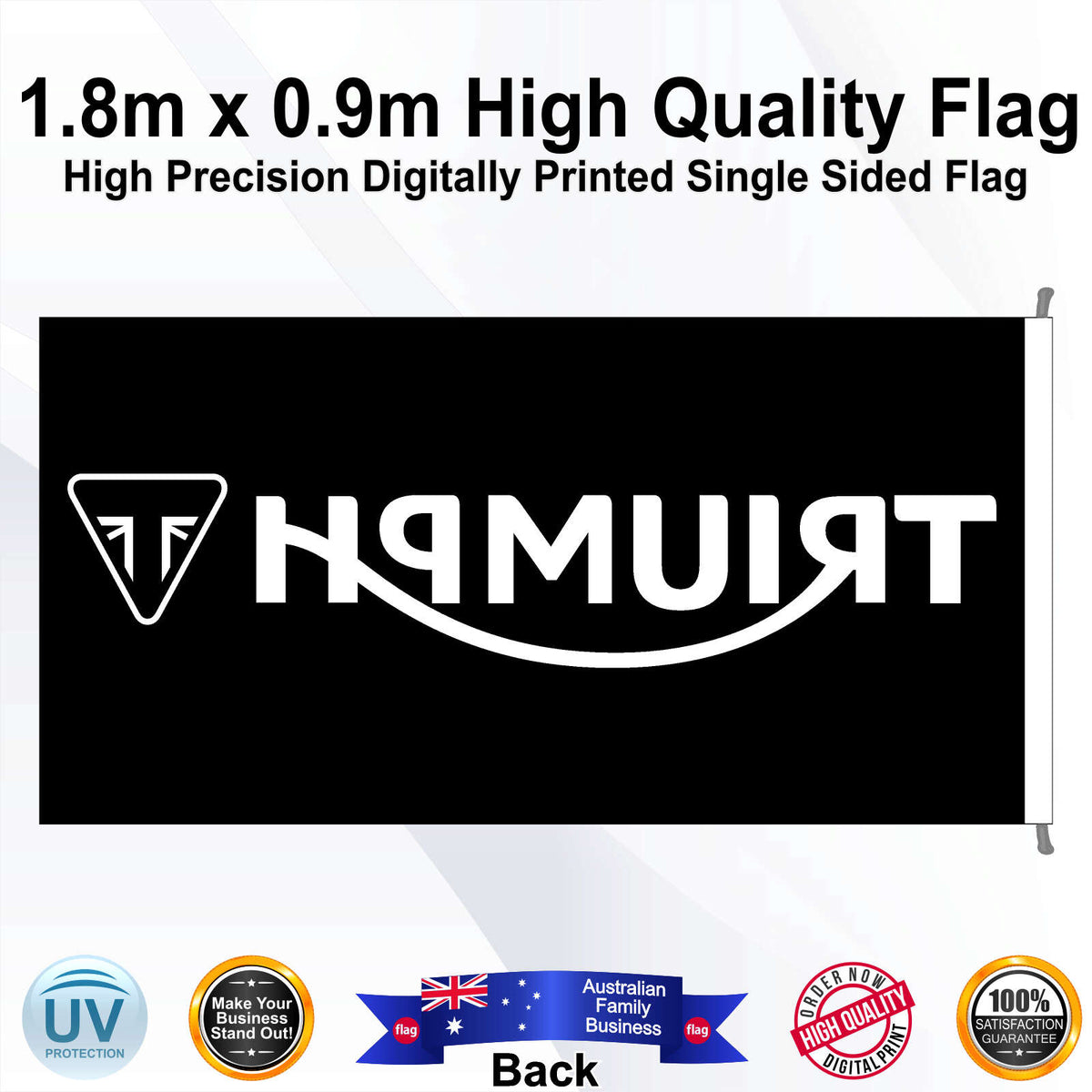 TRIUMPH Rectangle Flag - Rear
