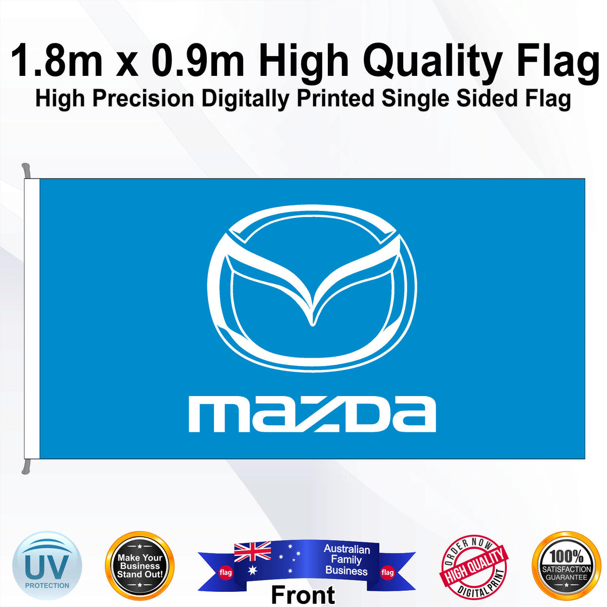 MAZDA Rectangle Flag - Front