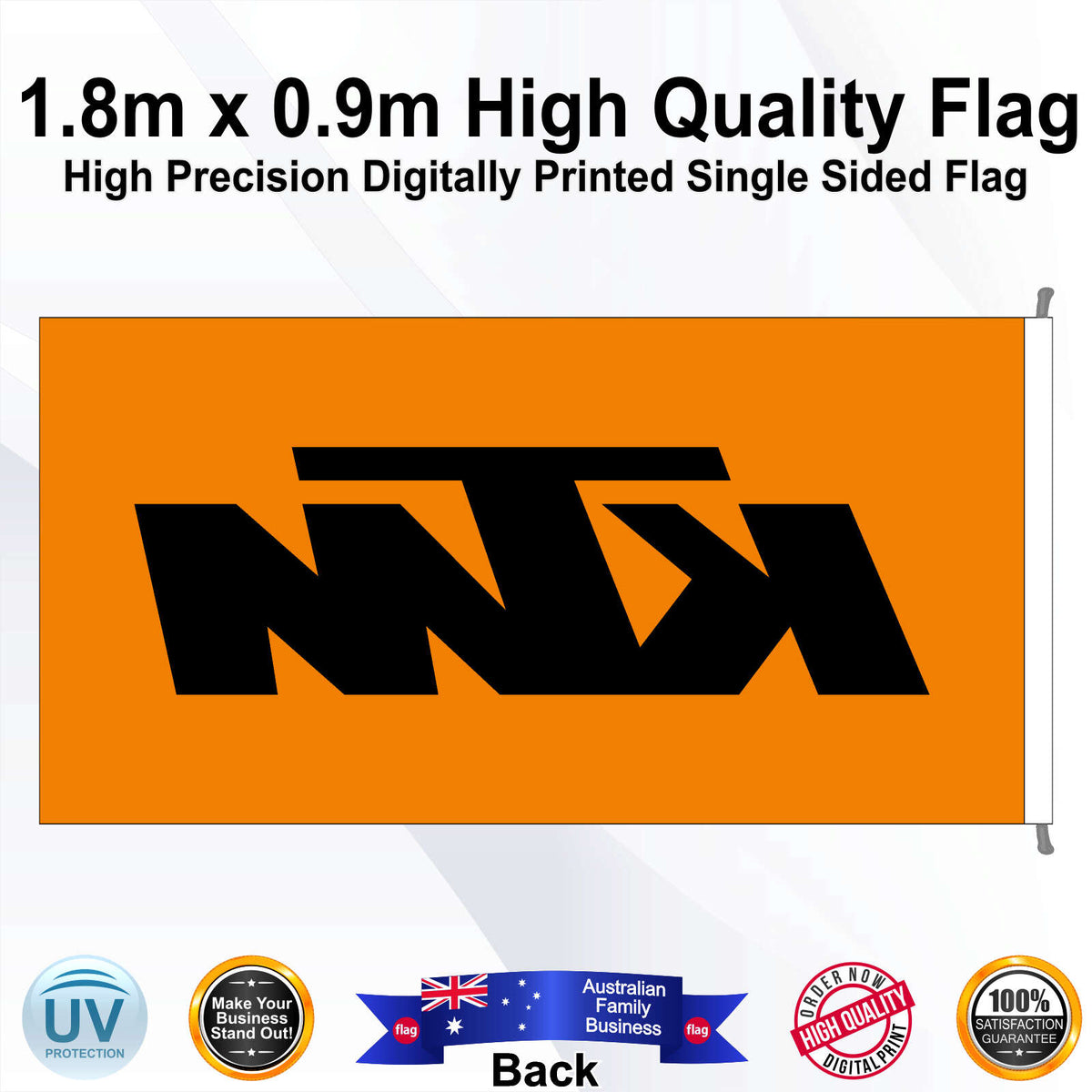 KTM Rectangle Flag - Rear