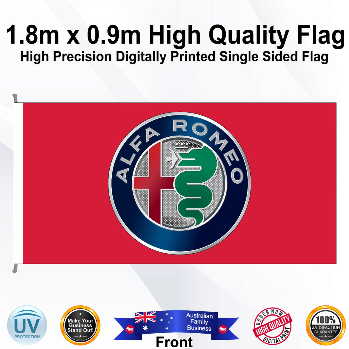 ALFA ROMEO Rectangle Flag - Front