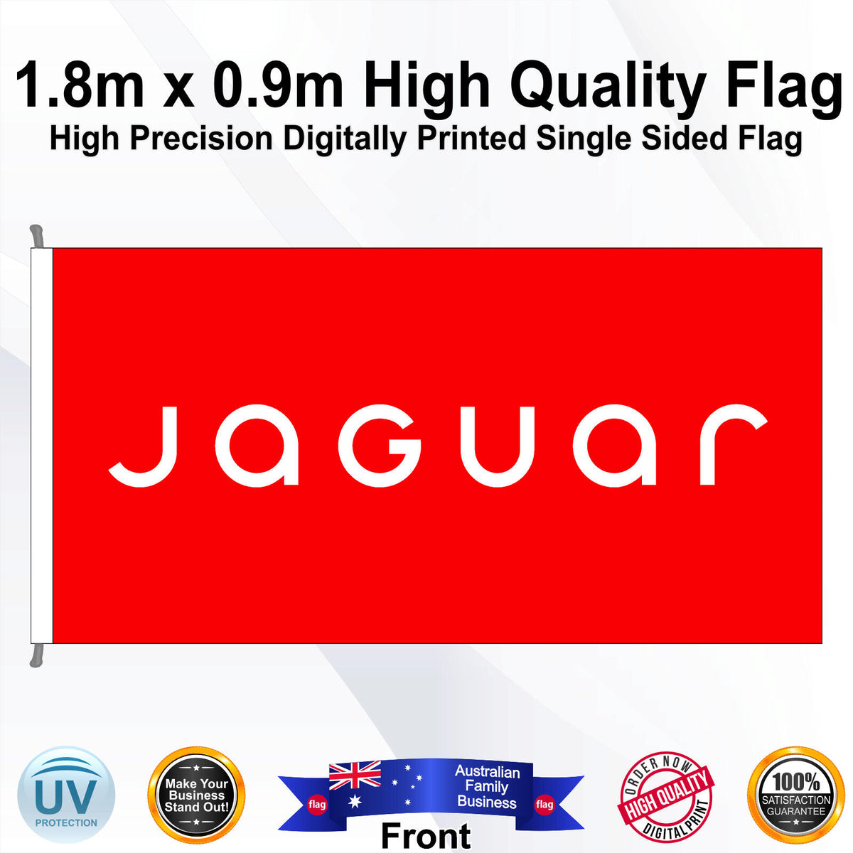 JAGUAR Rectangle Flag - Front