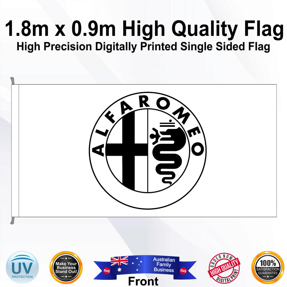 ALFA ROMEO Rectangle Flag - Front