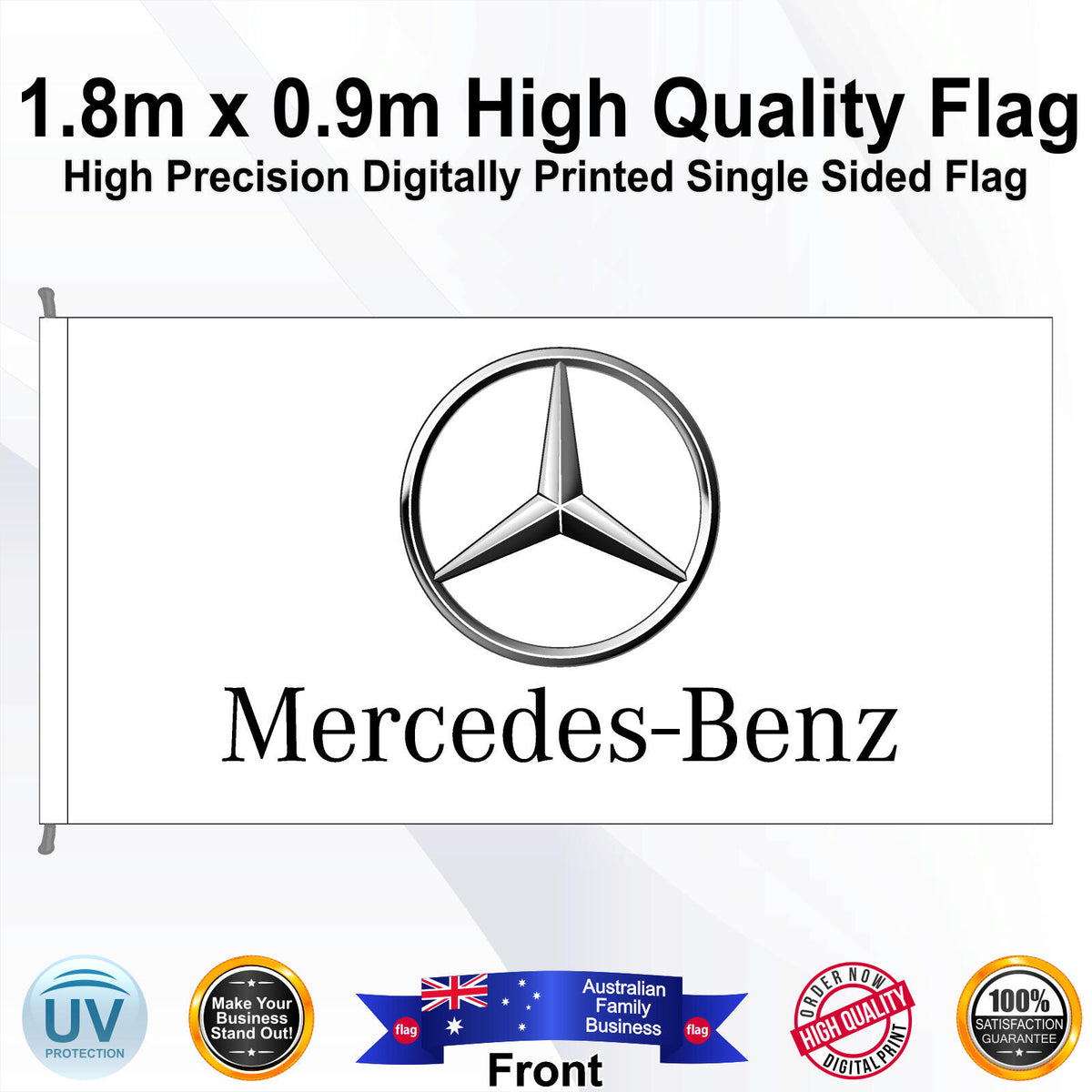 MERCEDES BENZ Rectangle Flag - Front