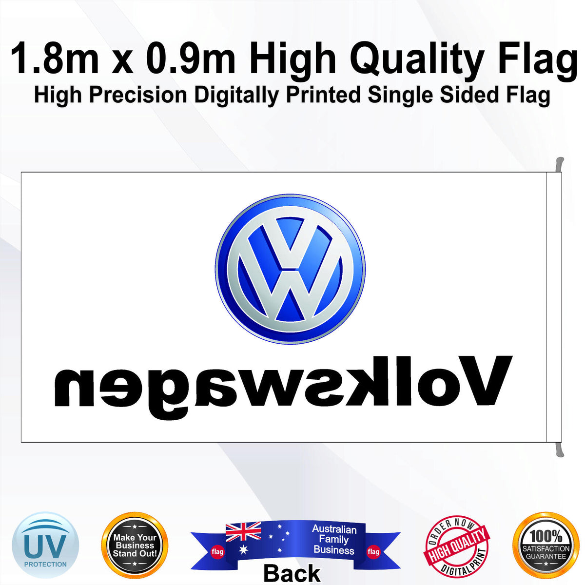 VOLKSWAGEN Rectangle Flag - Rear