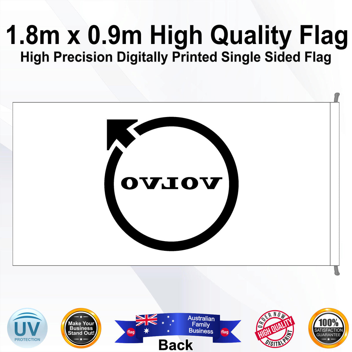 VOLVO Rectangle Flag - Rear