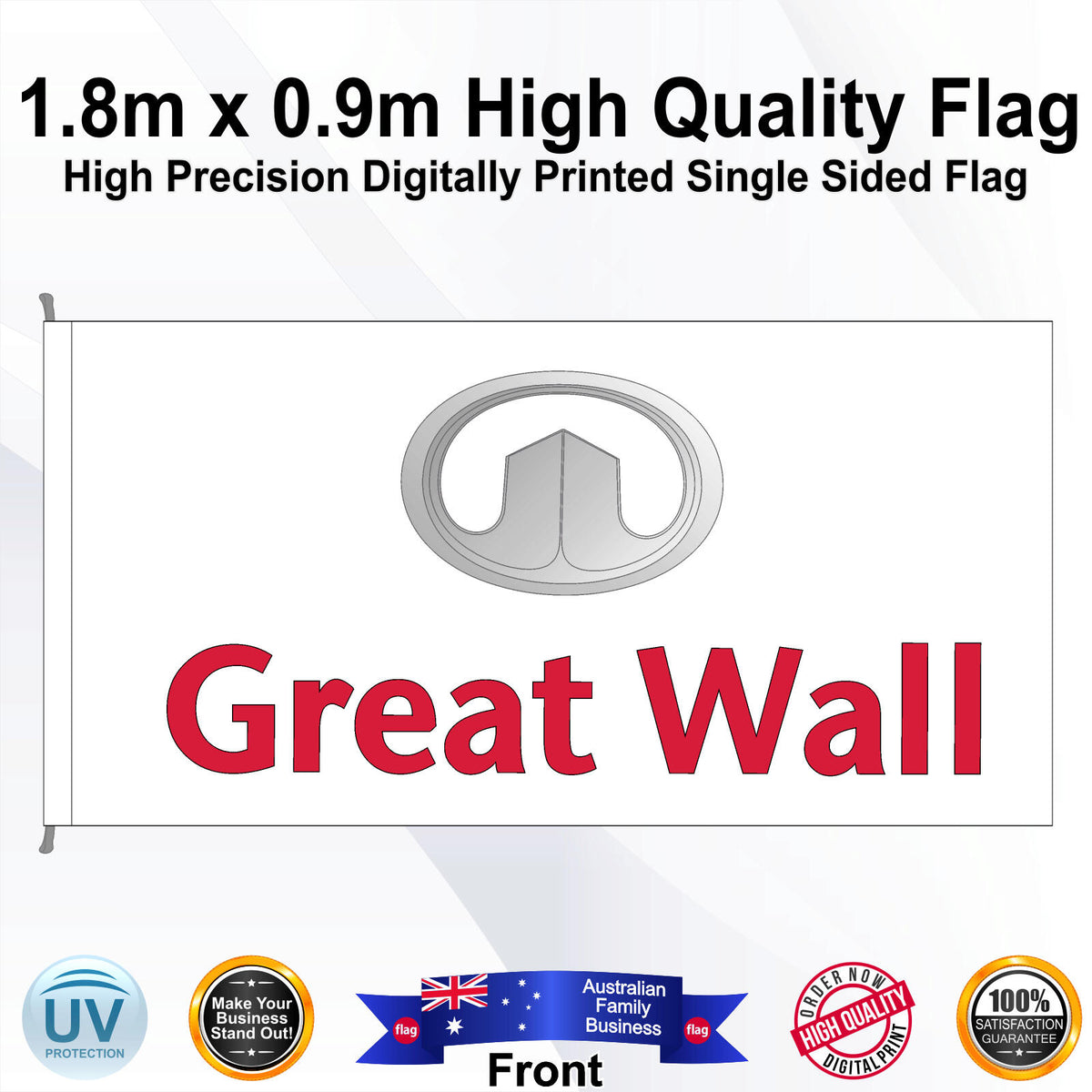GREAT WALL Rectangle Flag - Front