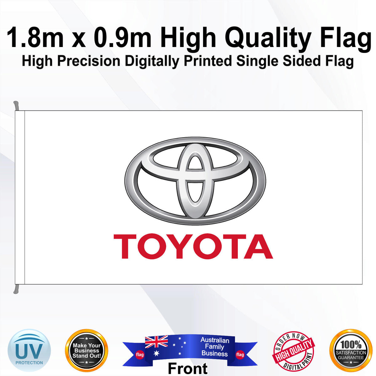 TOYOTA Rectangle Flag - Front