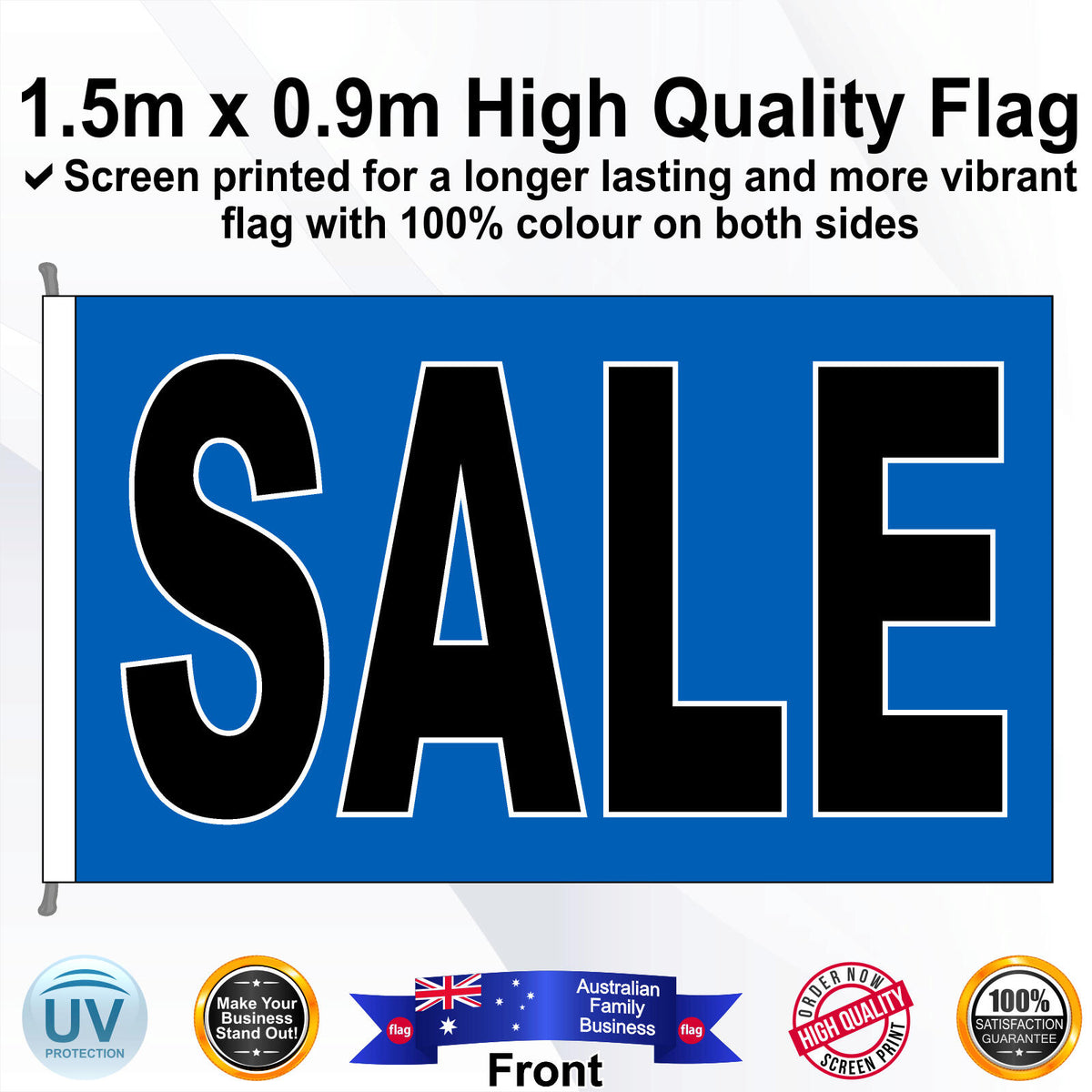 SALE Rectangle Flag - Front