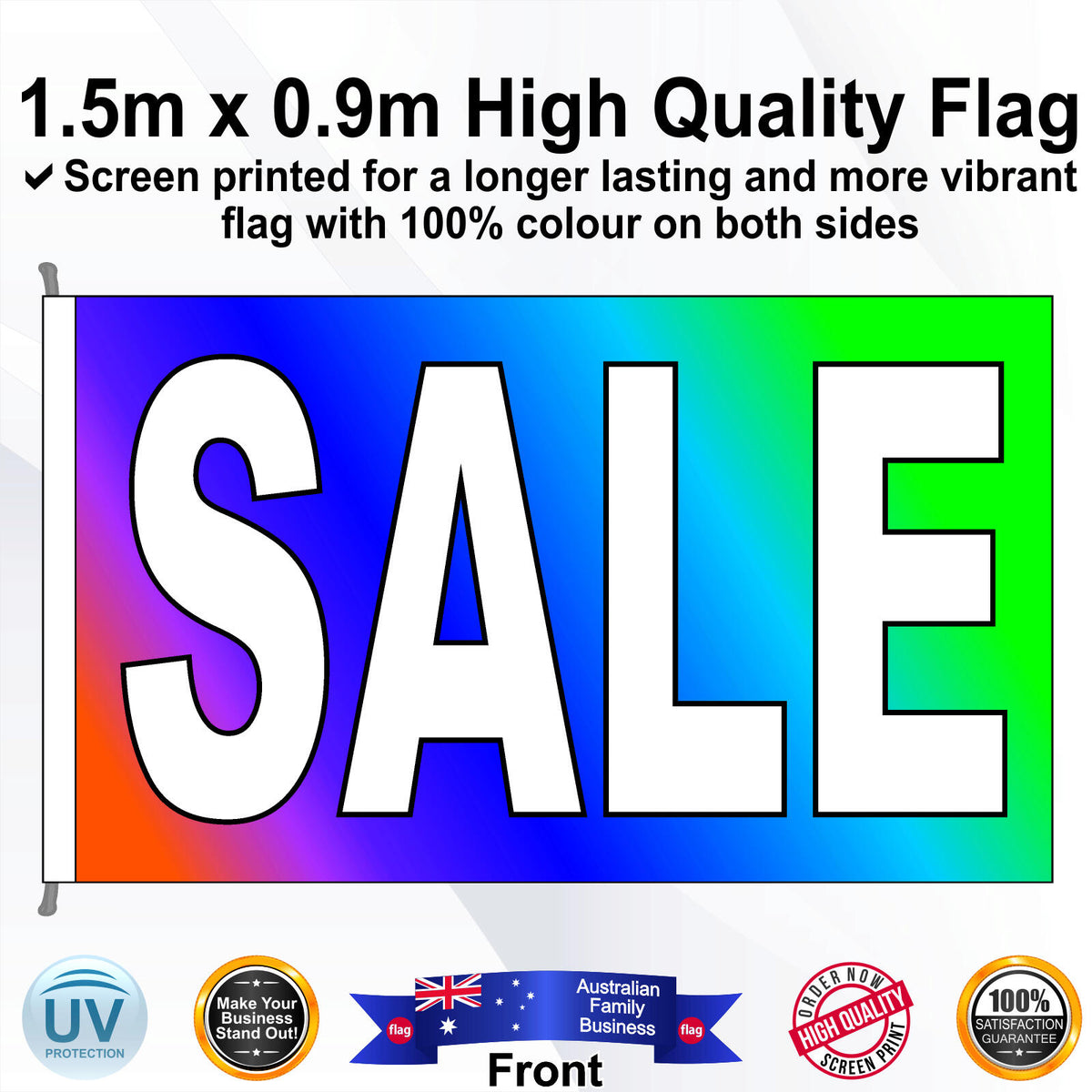 SALE Rectangle Flag - Front