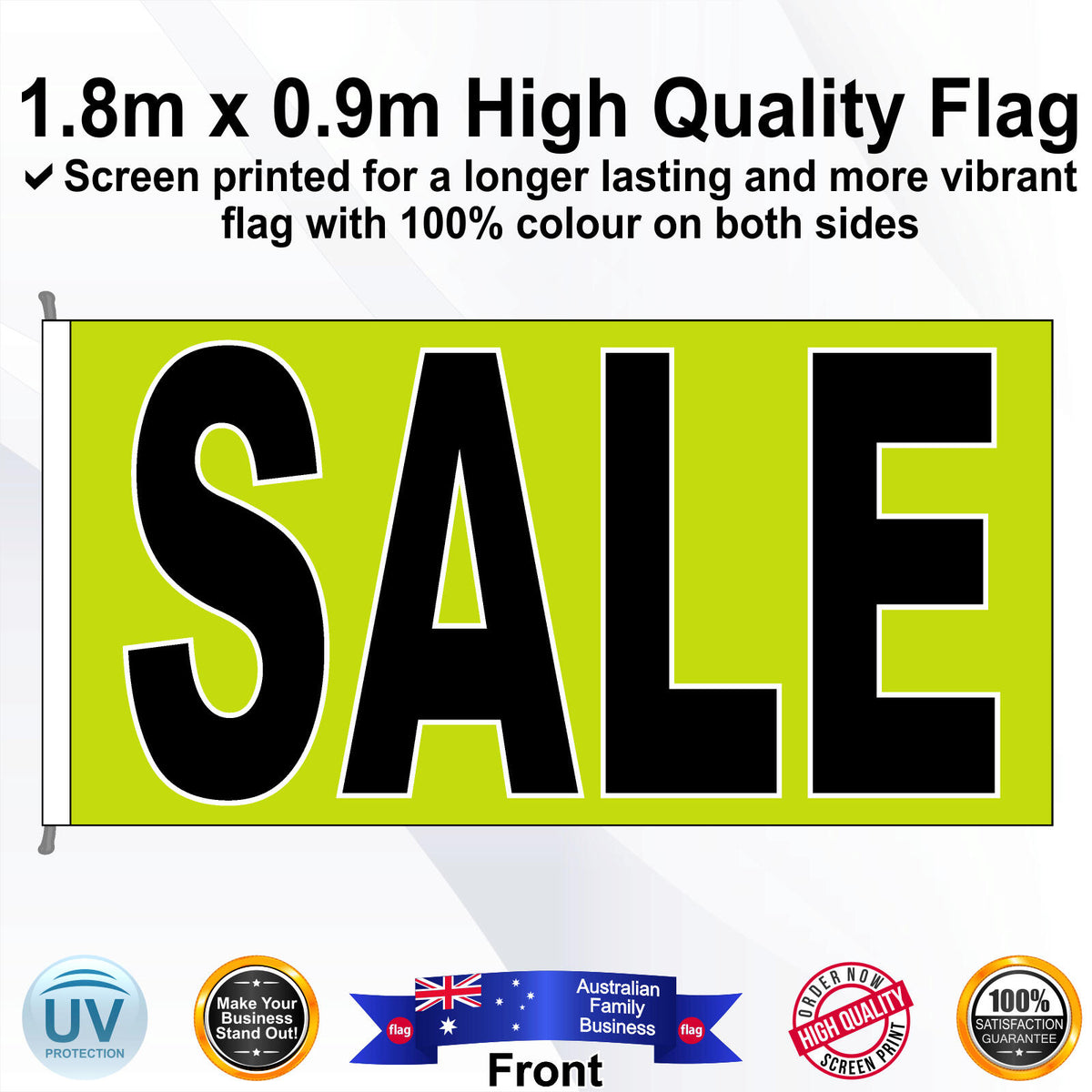 SALE Rectangle Flag - Front
