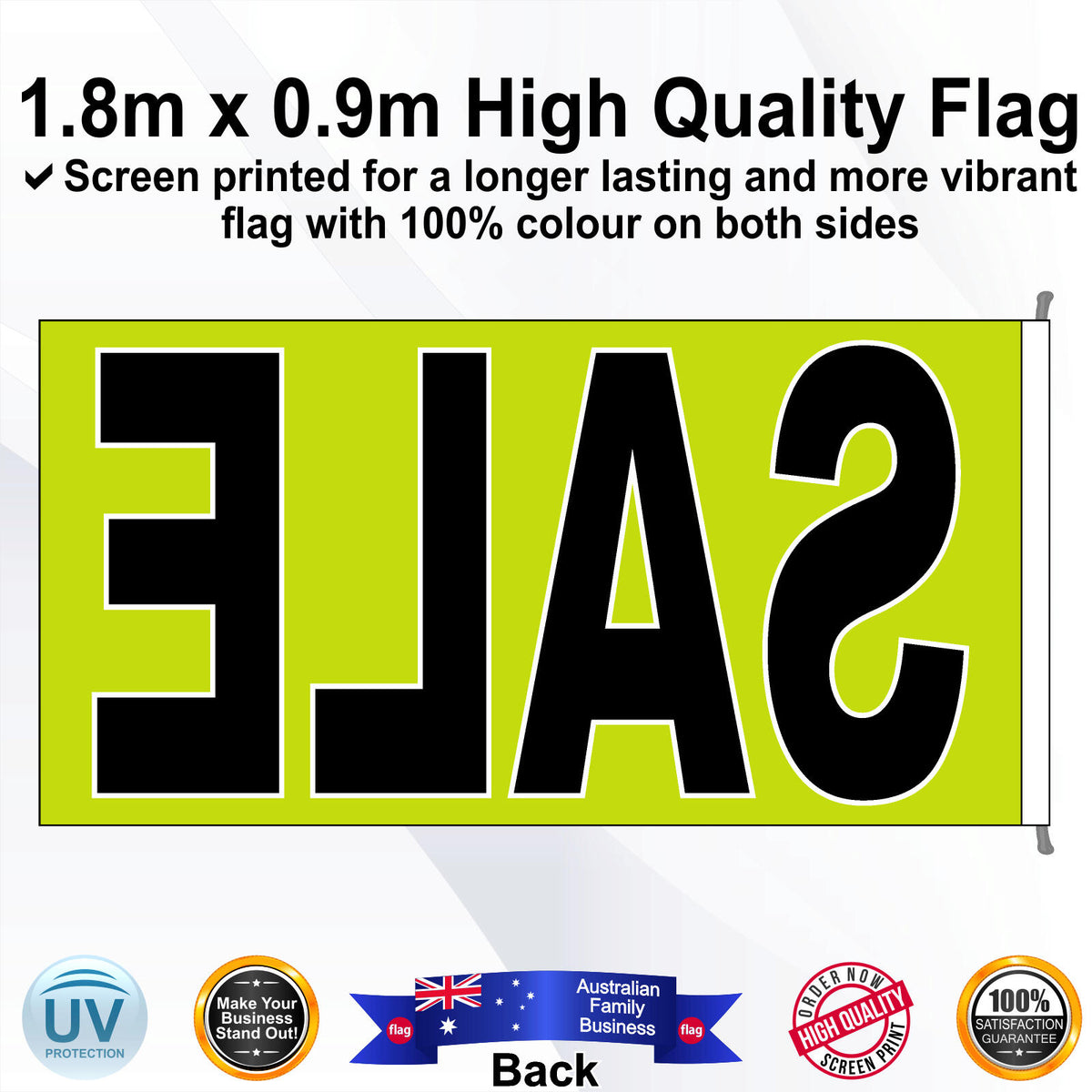 SALE Rectangle Flag - Rear