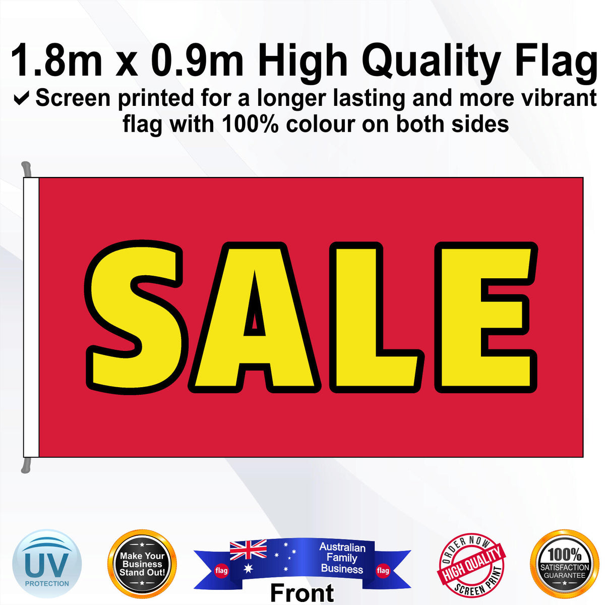 SALE Rectangle Flag - Front