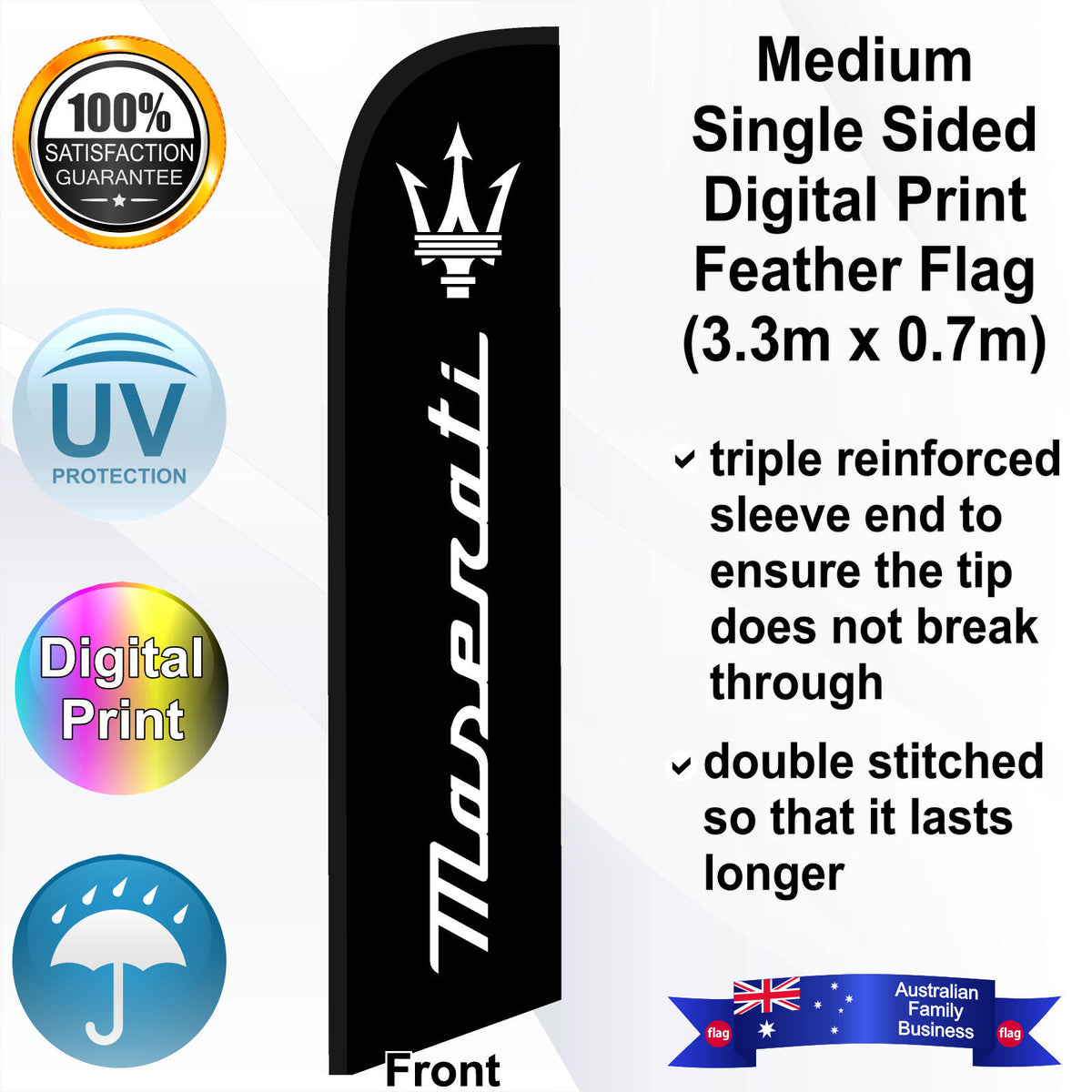 MASERATI Feather Flag - Front