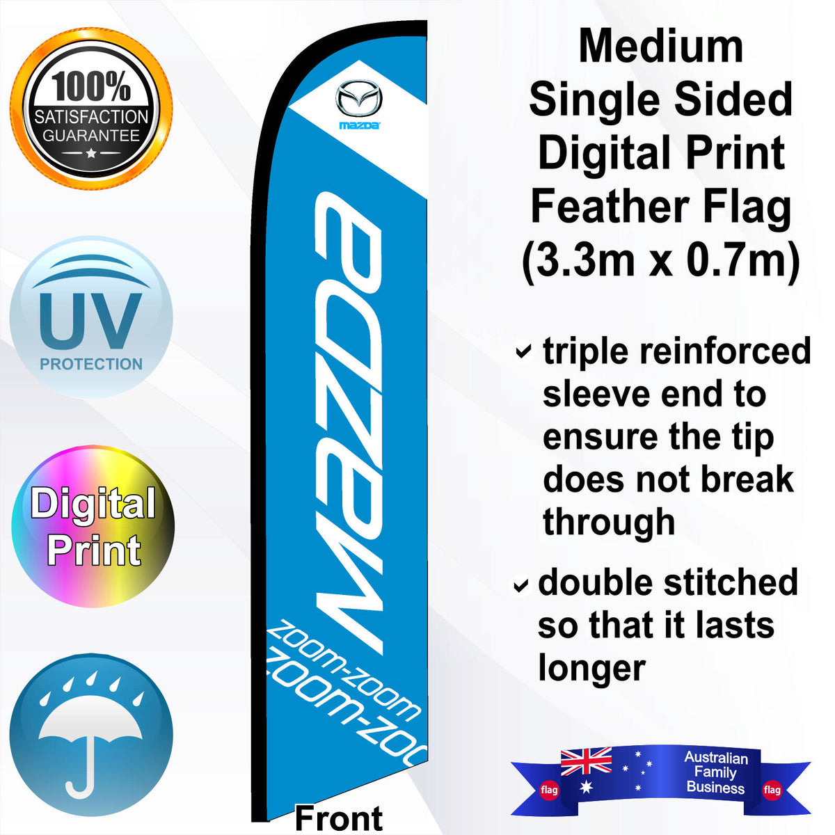 MAZDA Feather Flag - Front