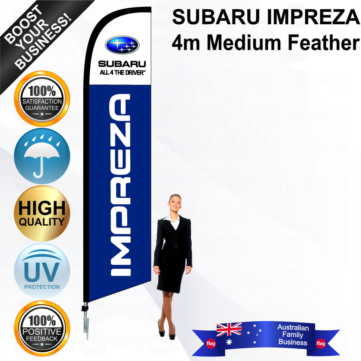 SUBARU IMPREZA Feather Flag - Bundle