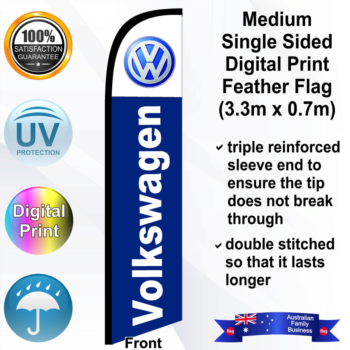 VOLKSWAGEN Feather Flag - Front