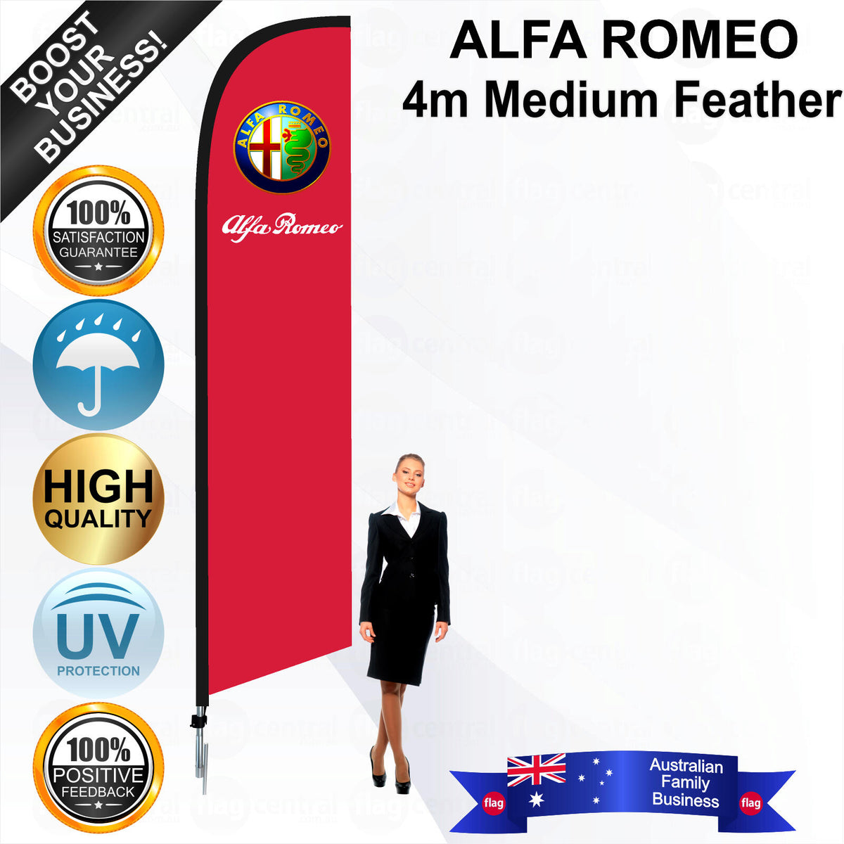ALFA ROMEO Feather Flag - Bundle