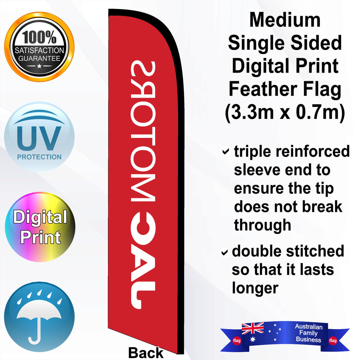 JAC MOTORS Feather Flag - Rear