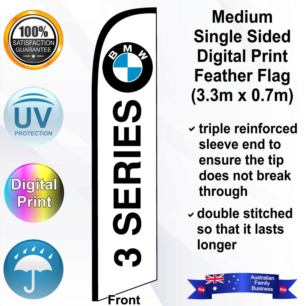 BMW 3 SERIES Feather Flag - Front