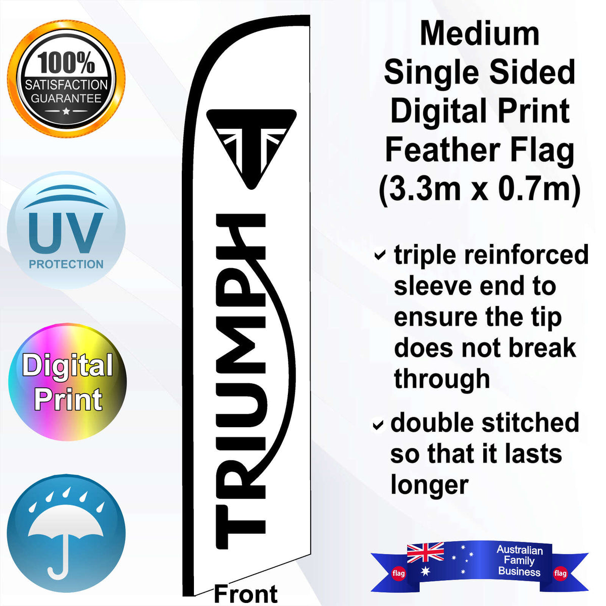 TRIUMPH Feather Flag - Front