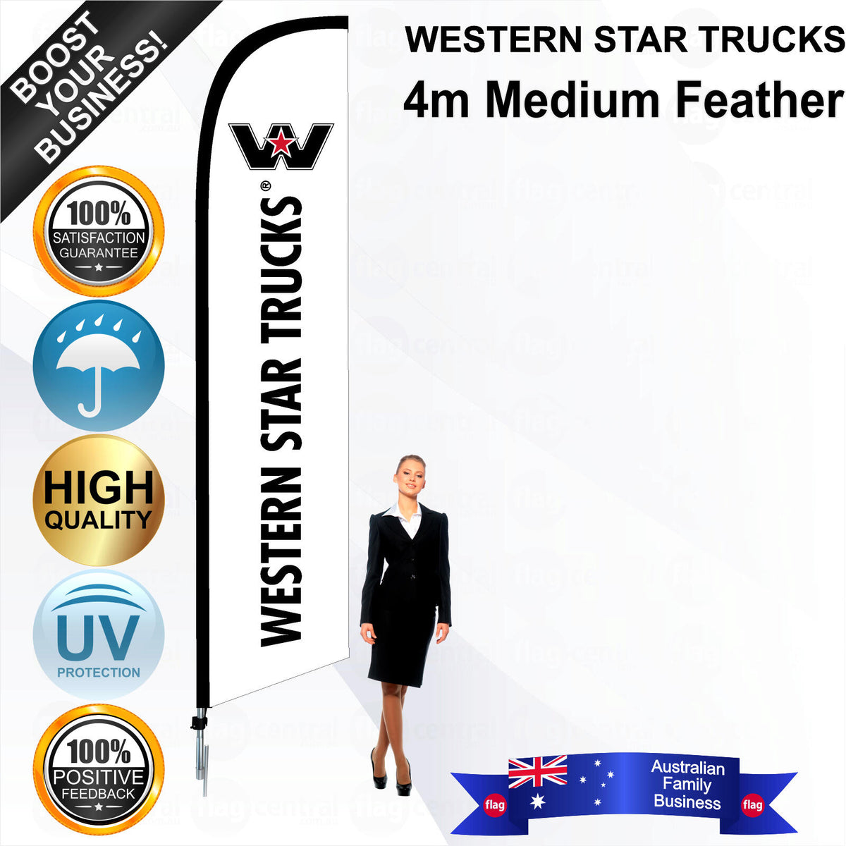 WESTERN STAR TRUCKS Feather Flag - Bundle