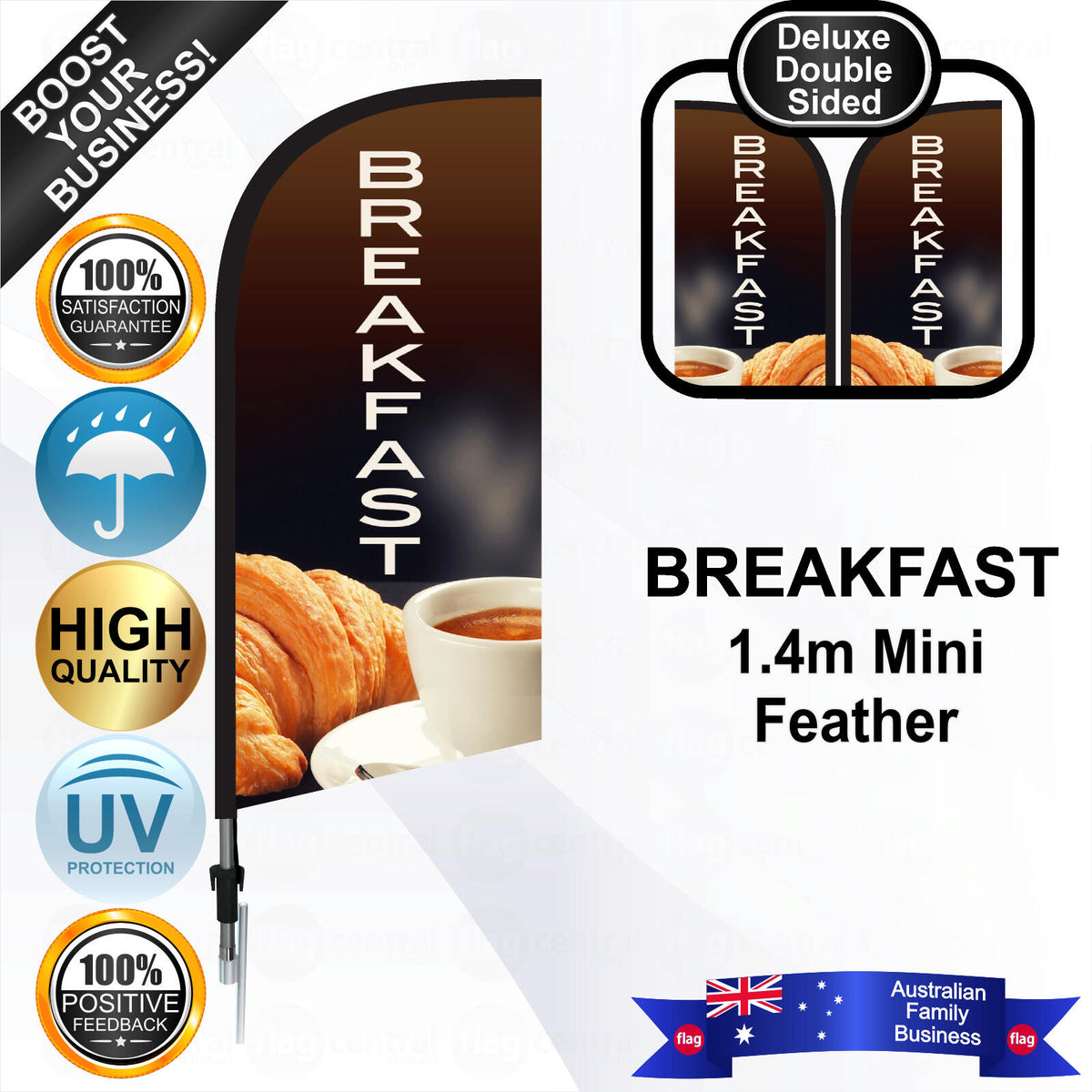 BREAKFAST Feather Flag - Bundle