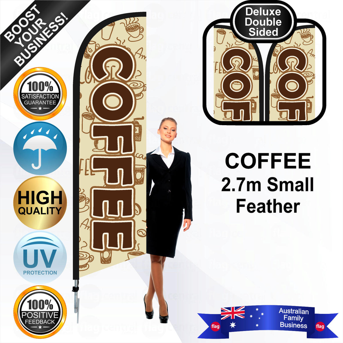 COFFEE Feather Flag - Bundle