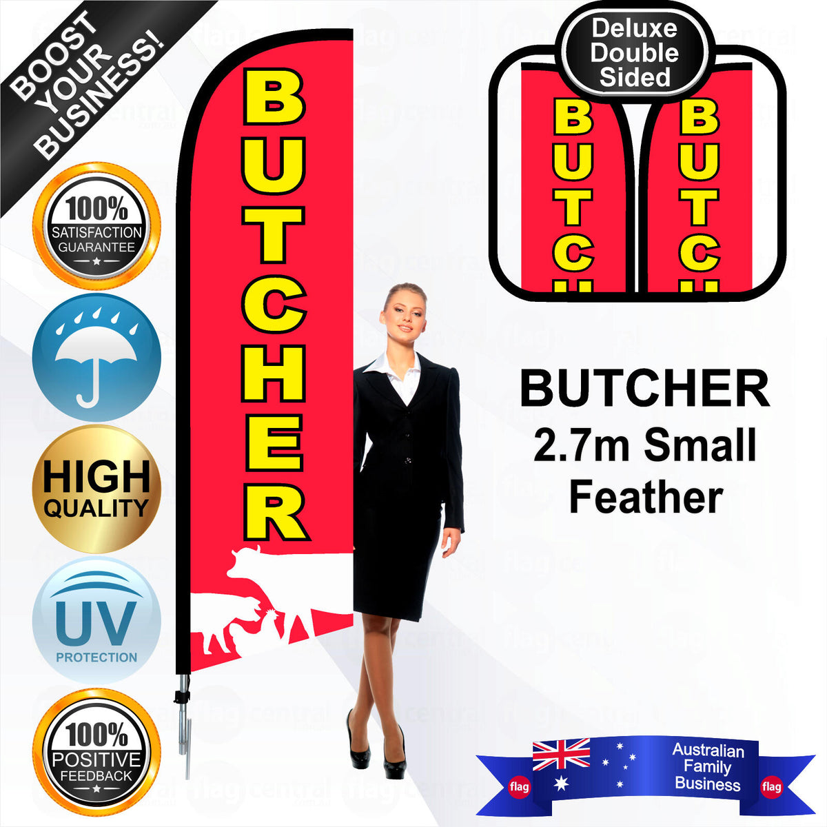 BUTCHER Feather Flag - Bundle