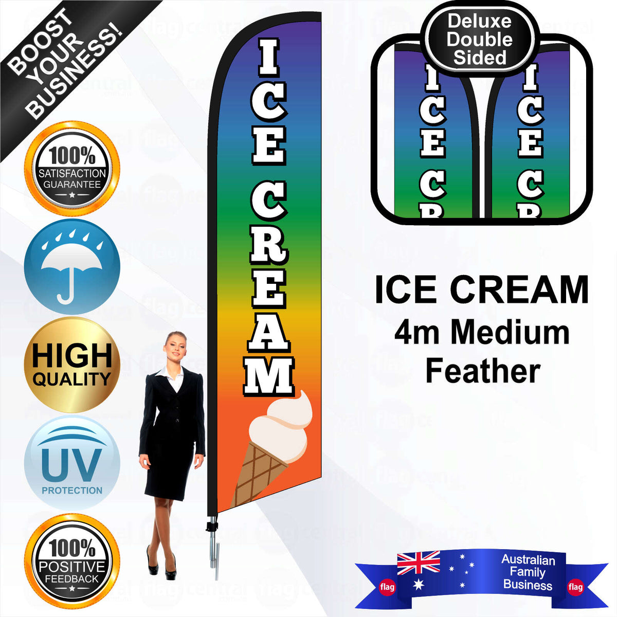 ICE CREAM Feather Flag - Bundle