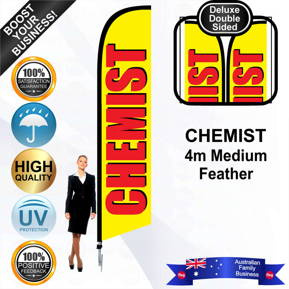 CHEMIST Feather Flag - Bundle