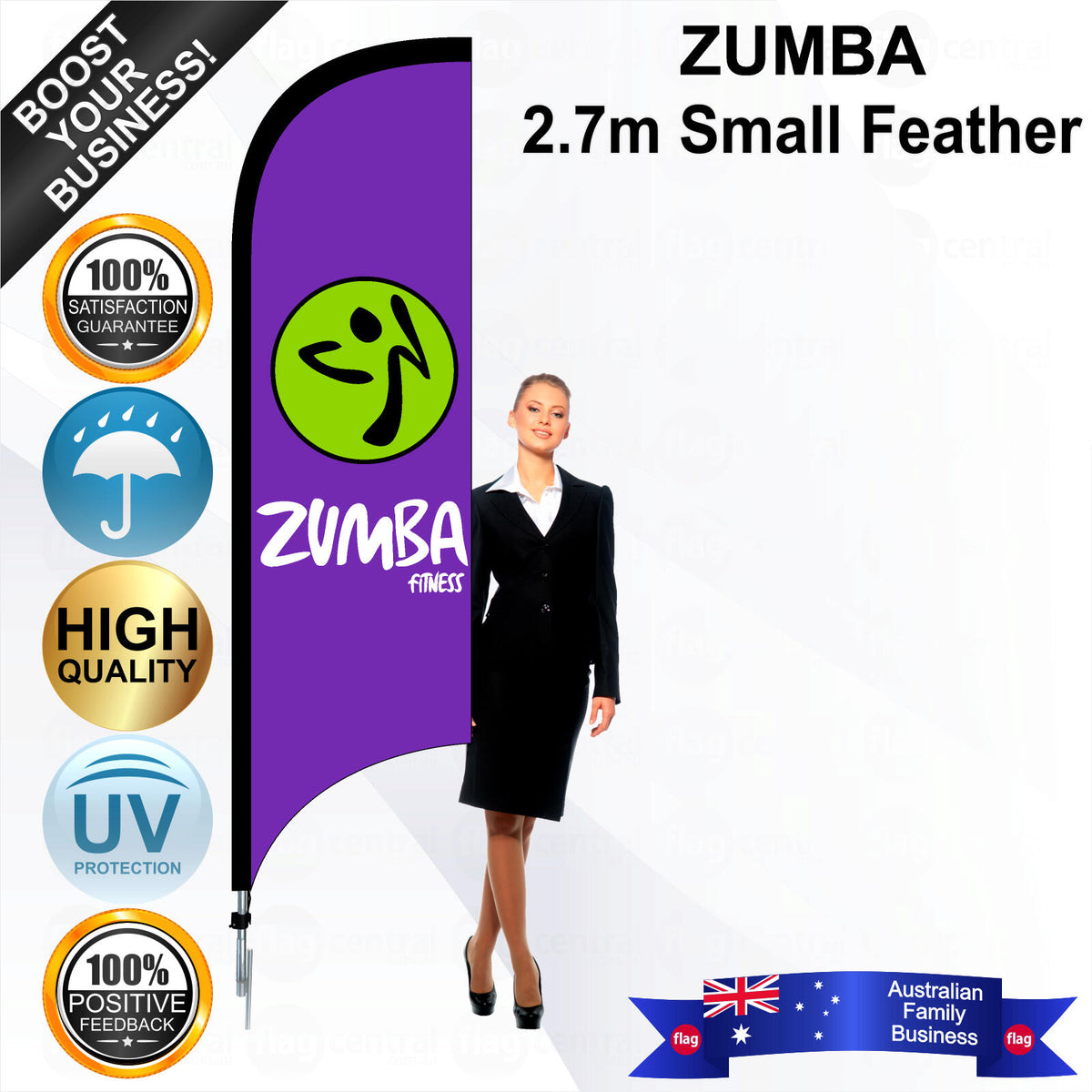 ZUMBA Feather Flag - Bundle