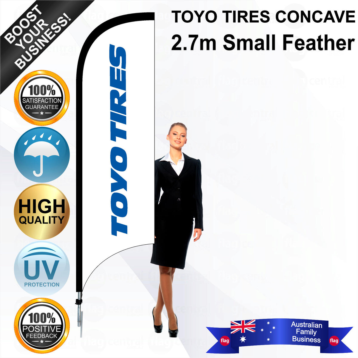 TOYO TIRES CONCAVE Feather Flag - Bundle
