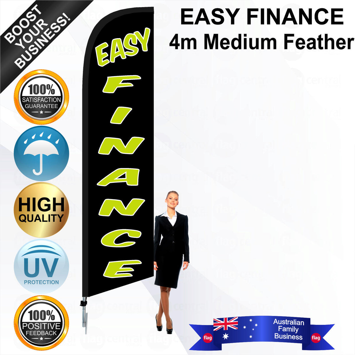 EASY FINANCE Feather Flag - Bundle
