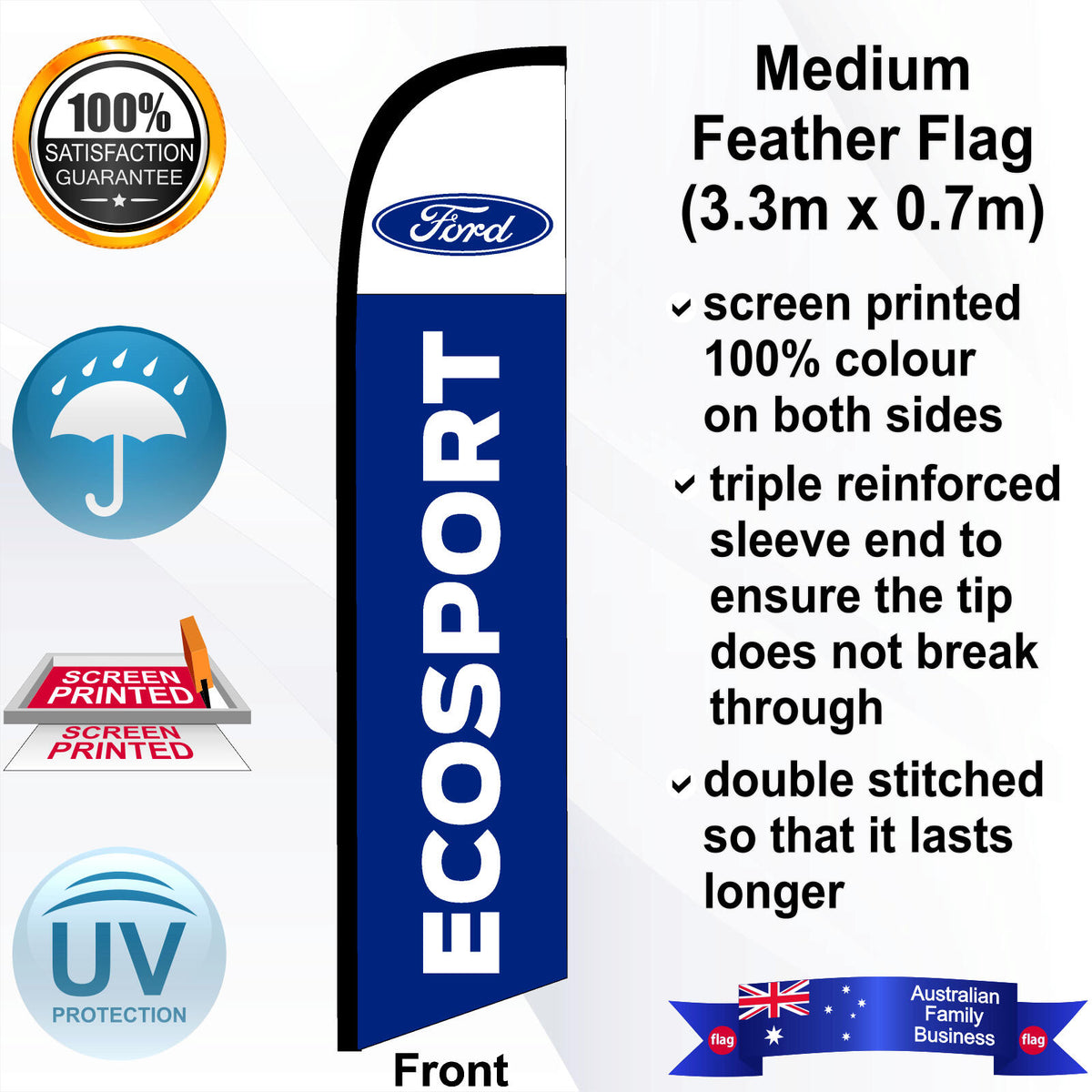 FORD ECOSPORT Feather Flag - Front