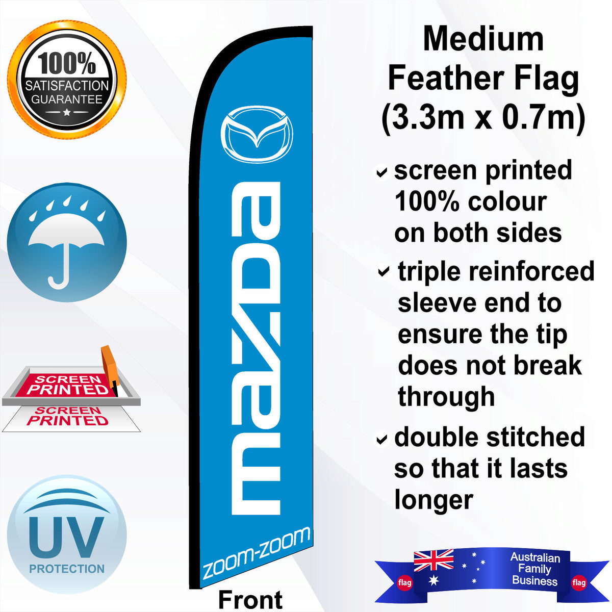 MAZDA Feather Flag - Front