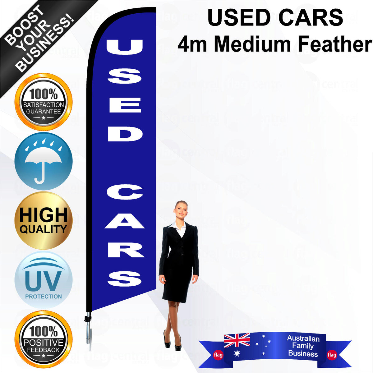 USED CARS Feather Flag - Bundle