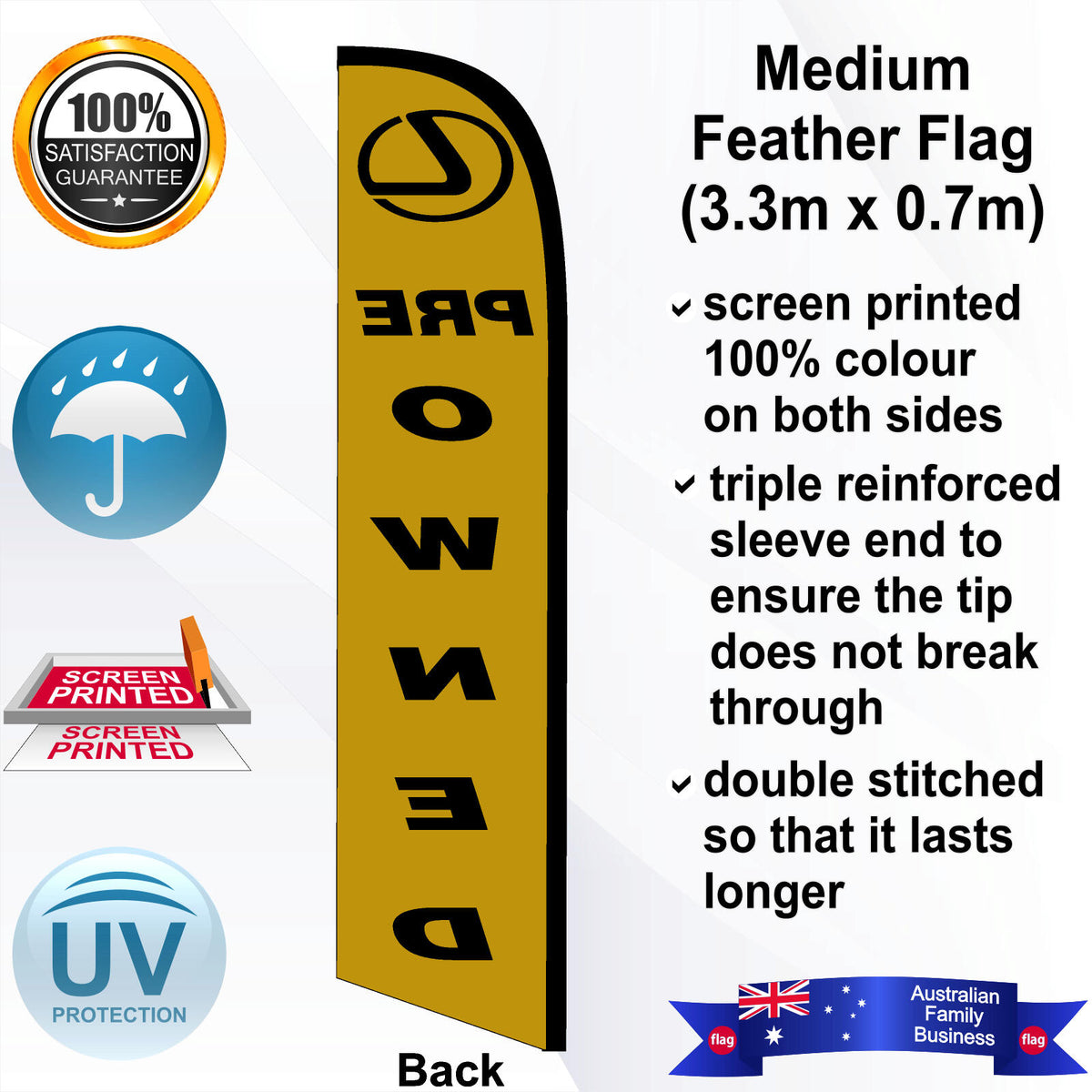 LEXUS PRE OWNED Feather Flag - Rear