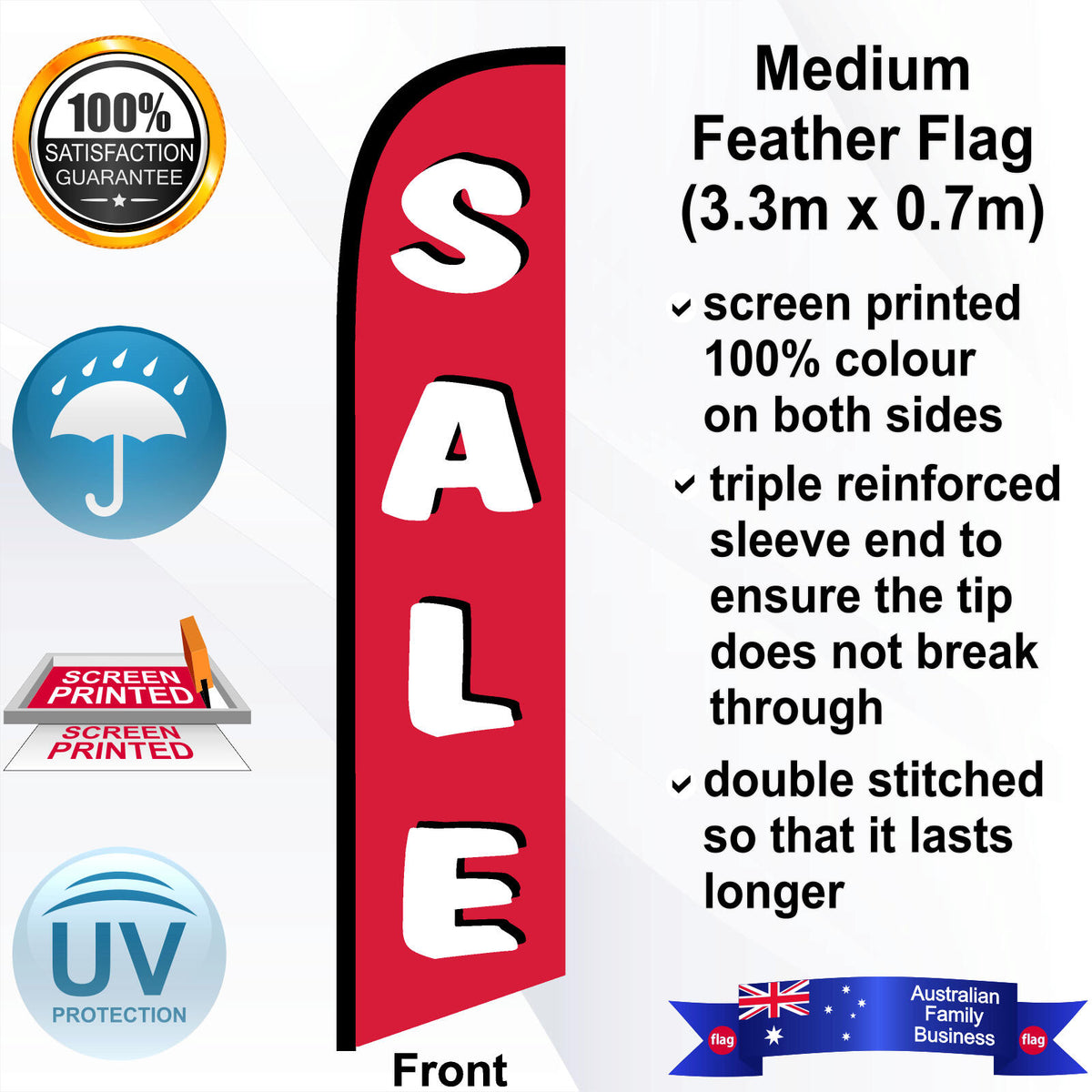 SALE Feather Flag - Front