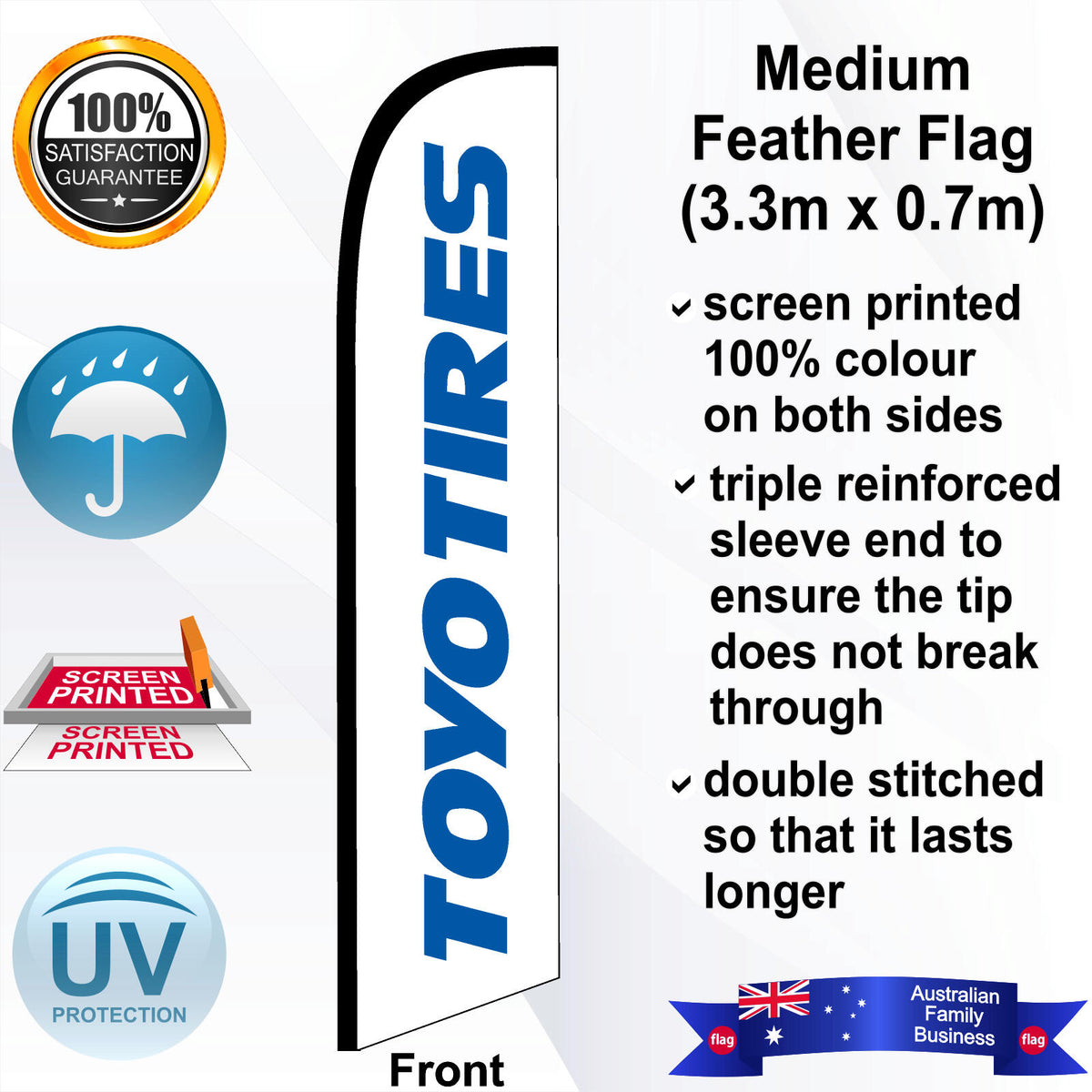 TOYO TIRES Feather Flag - Front
