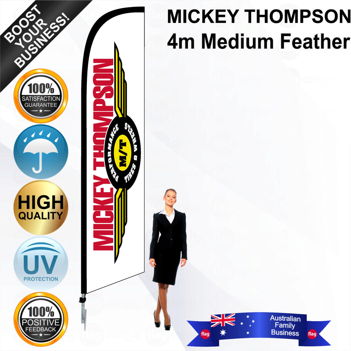 MICKEY THOMPSON Feather Flag - Bundle