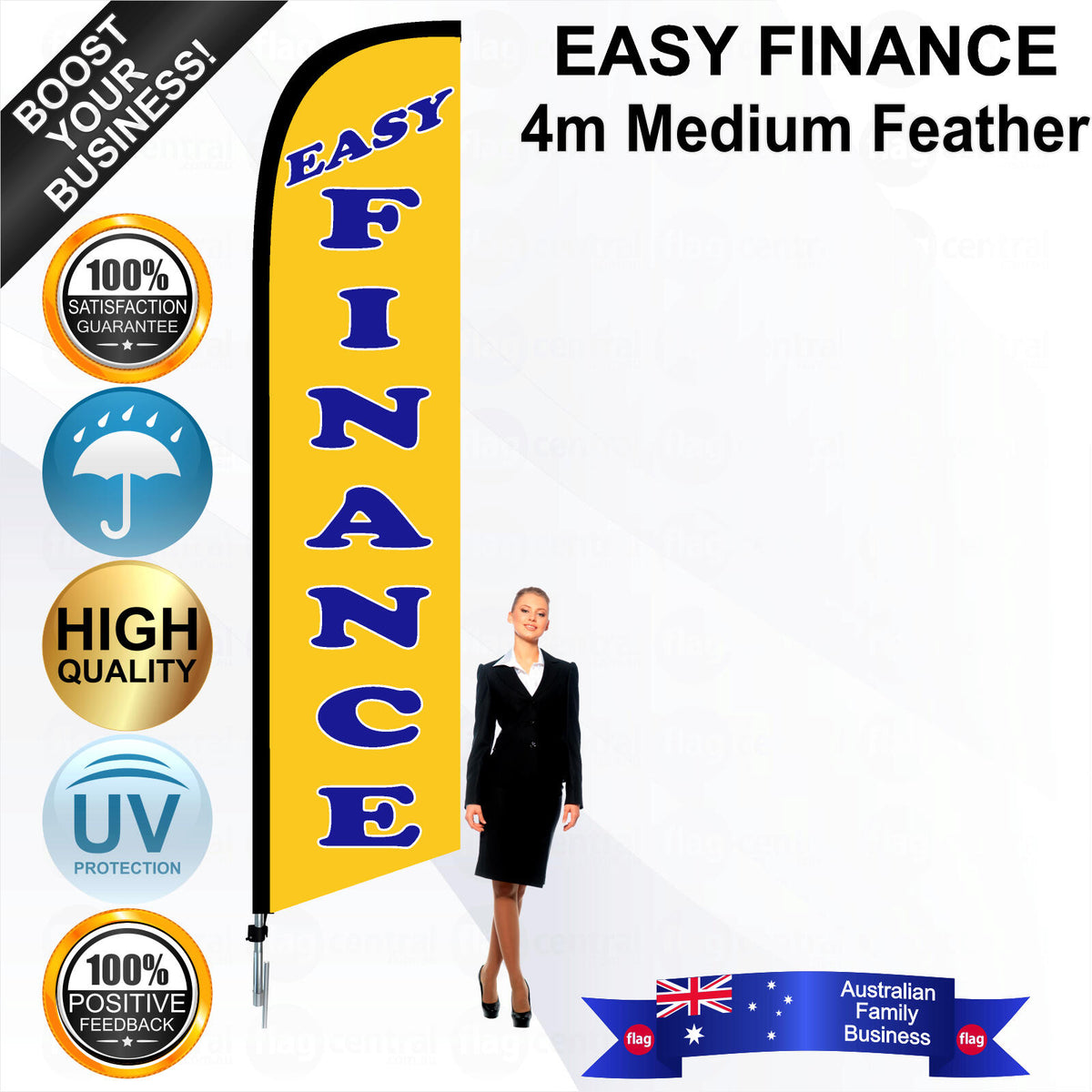 EASY FINANCE Feather Flag - Bundle