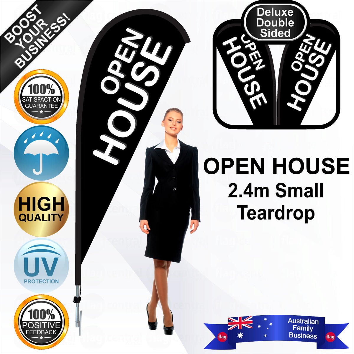 OPEN HOUSE Teardrop Flag - Bundle