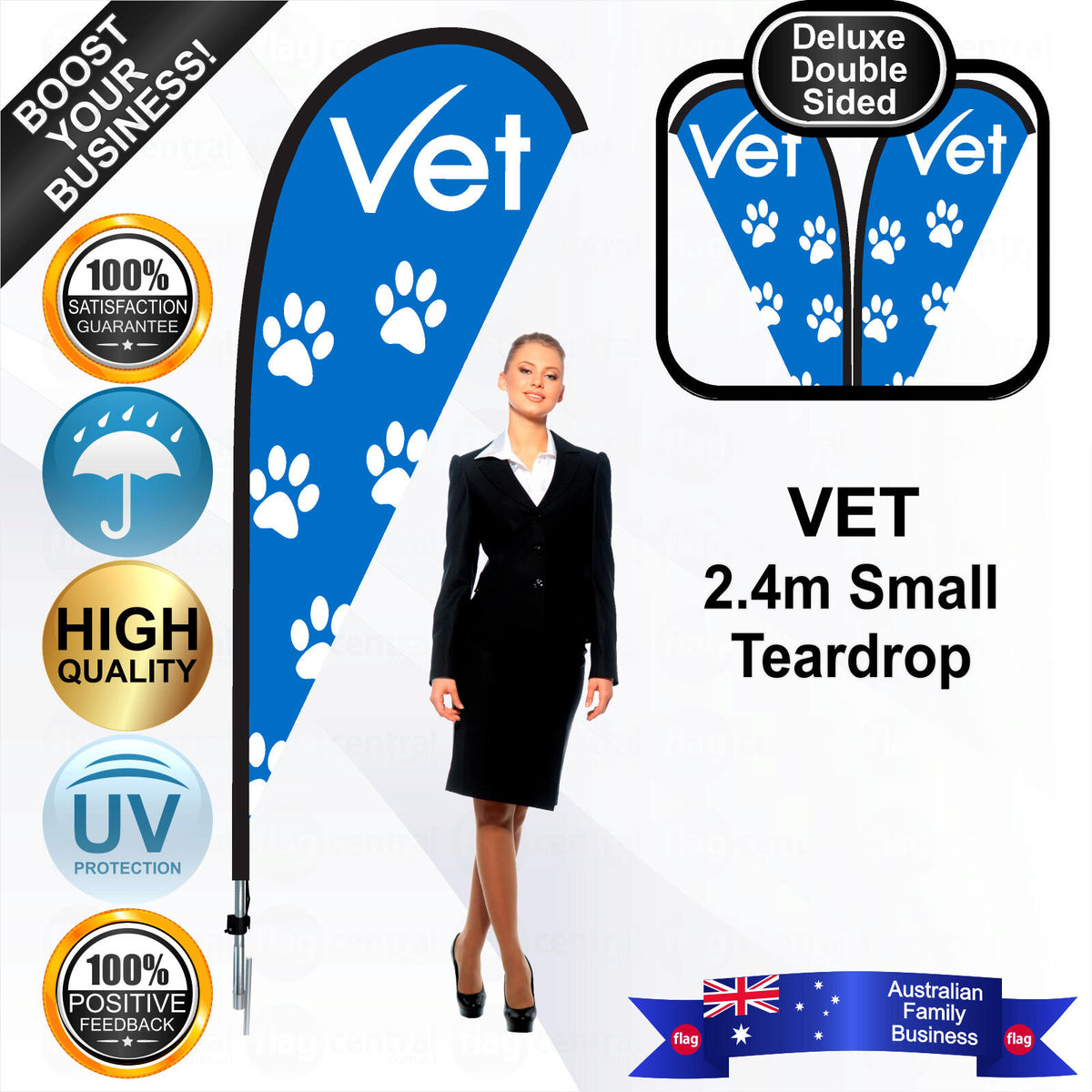 VET Teardrop Flag - Bundle