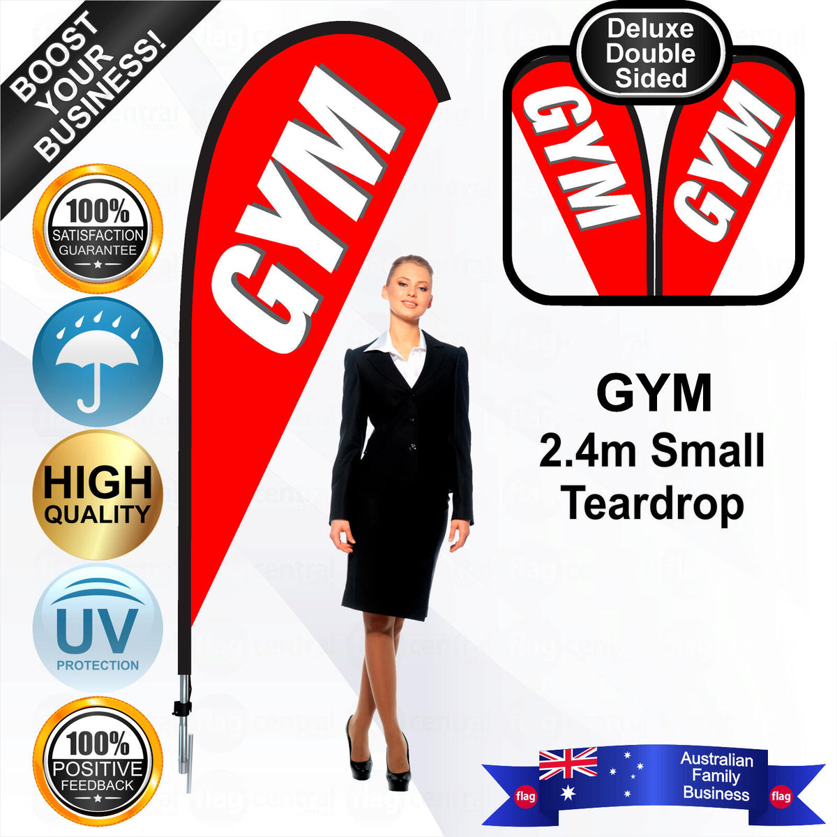 GYM Teardrop Flag - Bundle