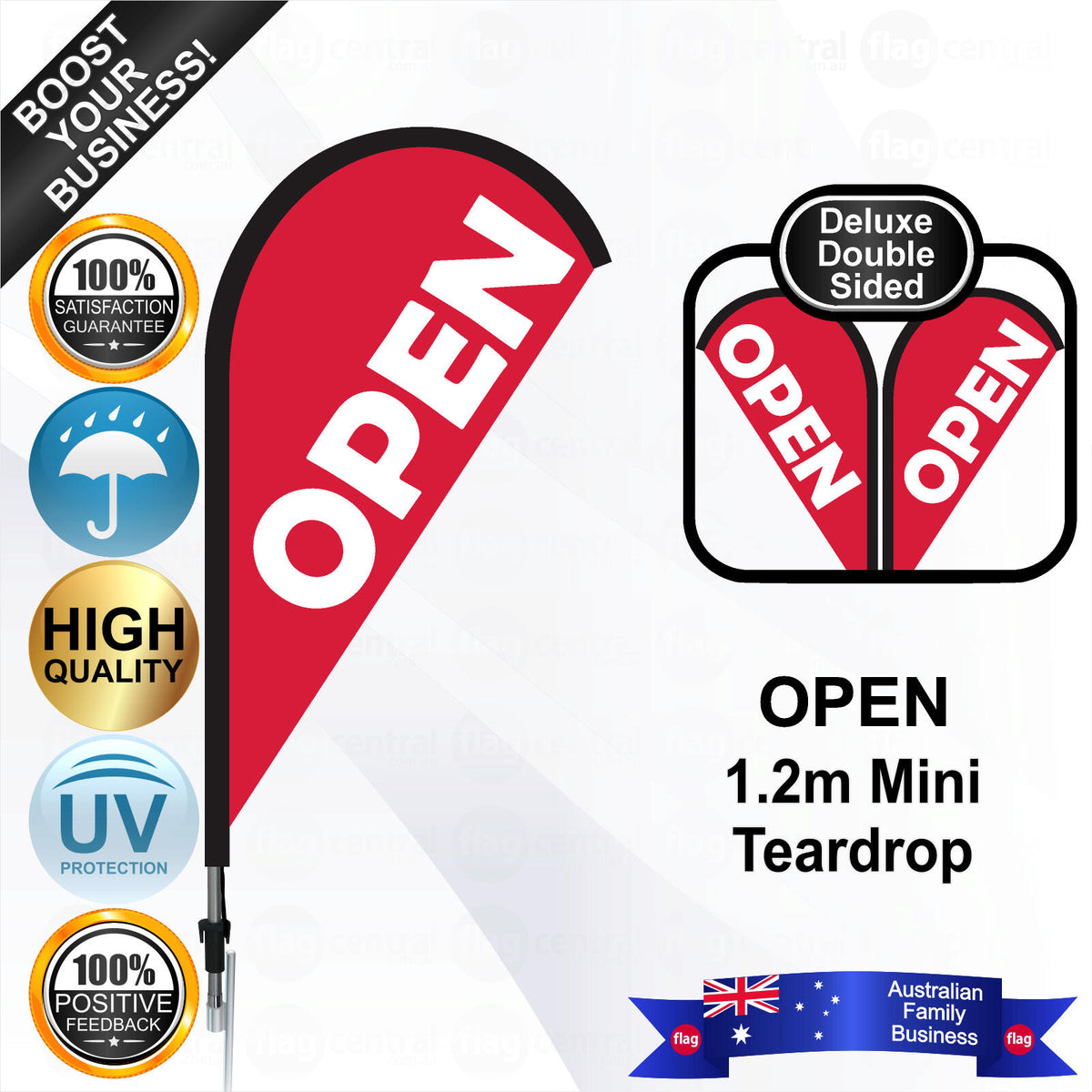 OPEN Teardrop Flag - Bundle