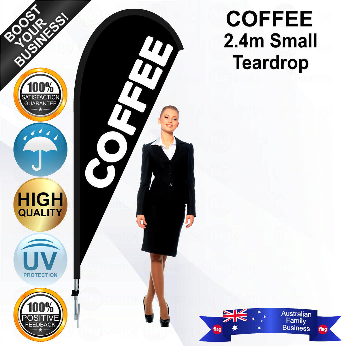 COFFEE Teardrop Flag - Bundle